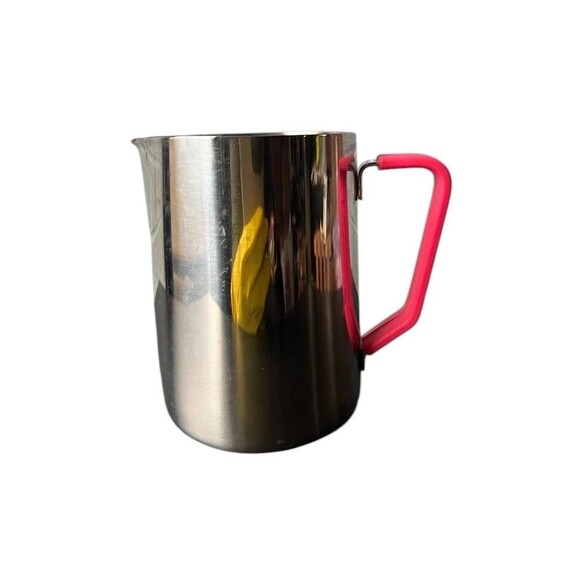 32 Oz Stainless Steel Measuring Cup Marking Inside Pink Silicone Handle Sleeve - Picture 1 of 14